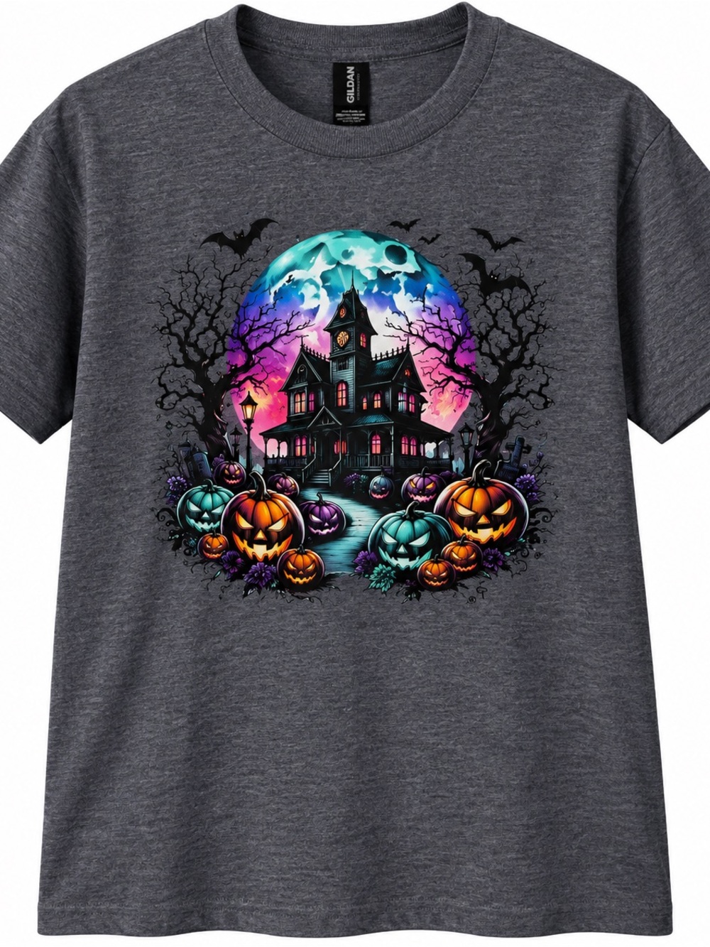 Youth Small NWOT Haunted House Graphic Tee